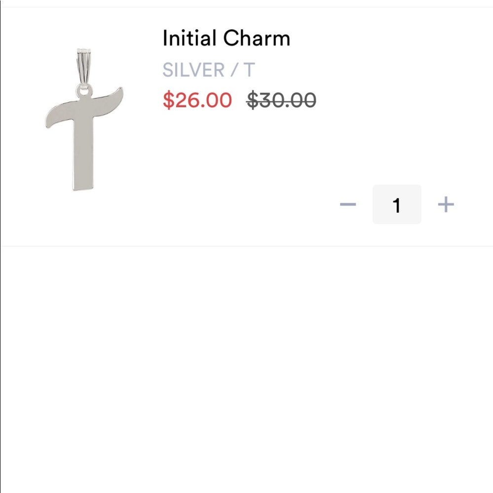 Miranda Frye Inital Charm
